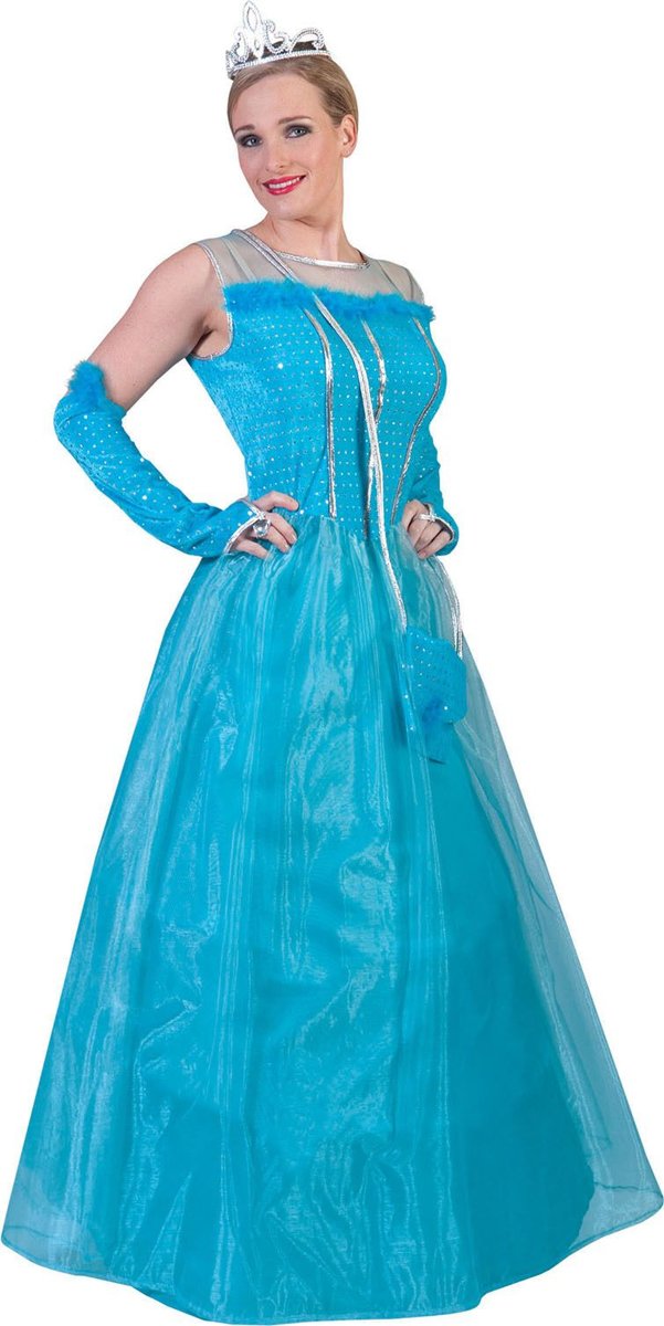 Koning Prins & Adel Kostuum | Koninklijk Blauwe Marilene Bal | Vrouw | Maat 40-42 | Carnaval kostuum | Verkleedkleding